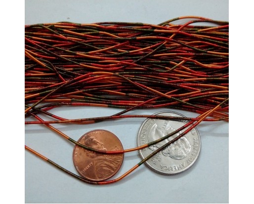 MULTI COLOR MATT - 150 Inches French Metal Wire Gimp Coil Bullion Purl - Smooth Regular - 3.80 Meters